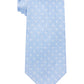 Gravata Masculina Michael Kors com Estampa de Bolinhas Texturizada Azul Tamanho Regular