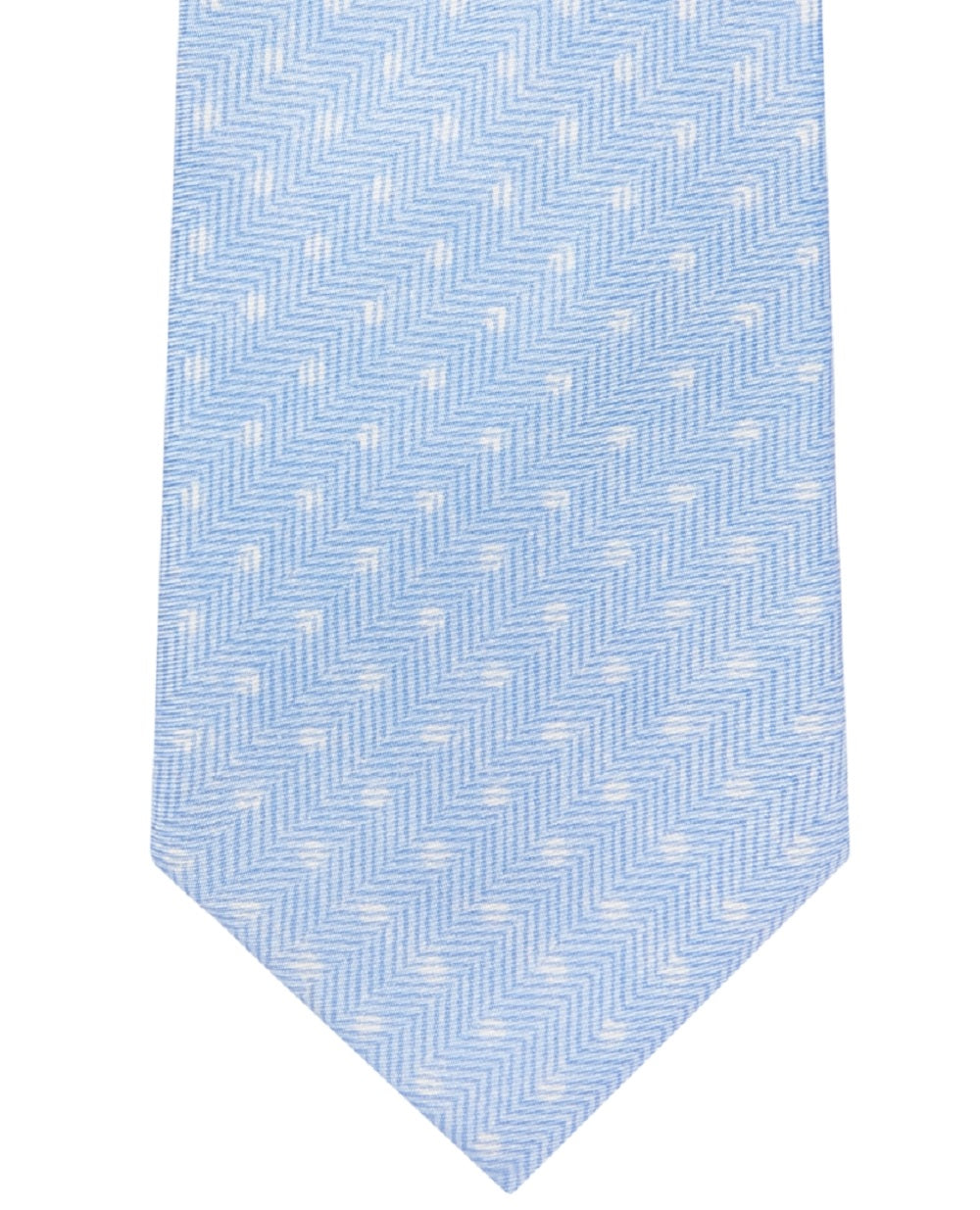 Gravata Masculina Michael Kors com Estampa de Bolinhas Texturizada Azul Tamanho Regular