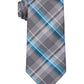 Gravata xadrez Michael Kors Classic Pop Color Masculina Azul Tamanho Regular