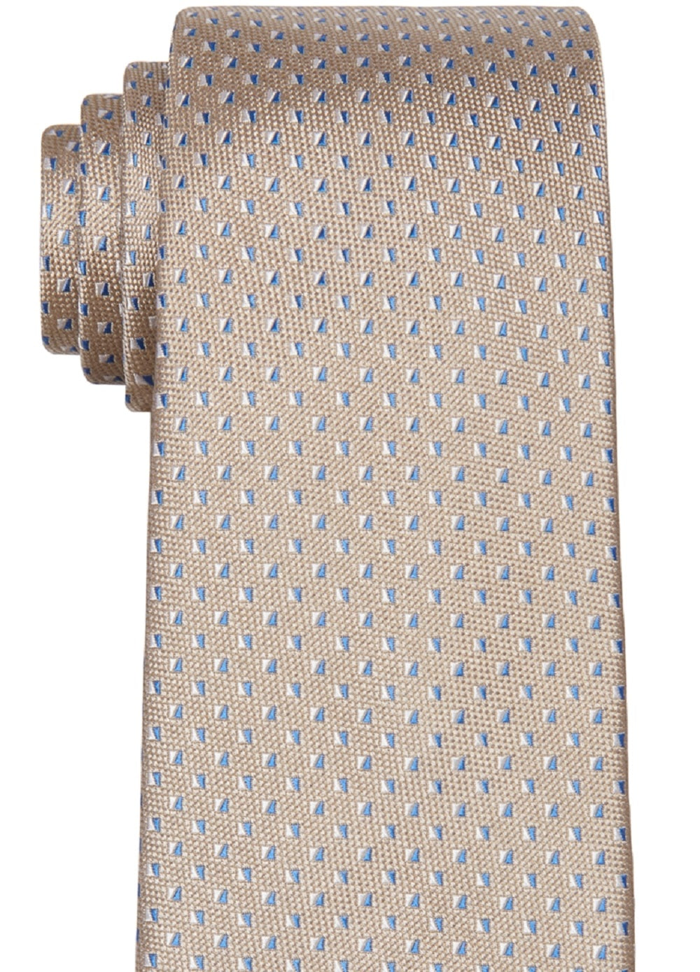 Gravata de seda clássica masculina Michael Kors, marrom, tamanho regular