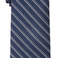 Gravata Slim Tommy Hilfiger Masculina Listrada Indigo Azul Tamanho Regular
