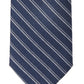 Gravata Slim Tommy Hilfiger Masculina Listrada Indigo Azul Tamanho Regular