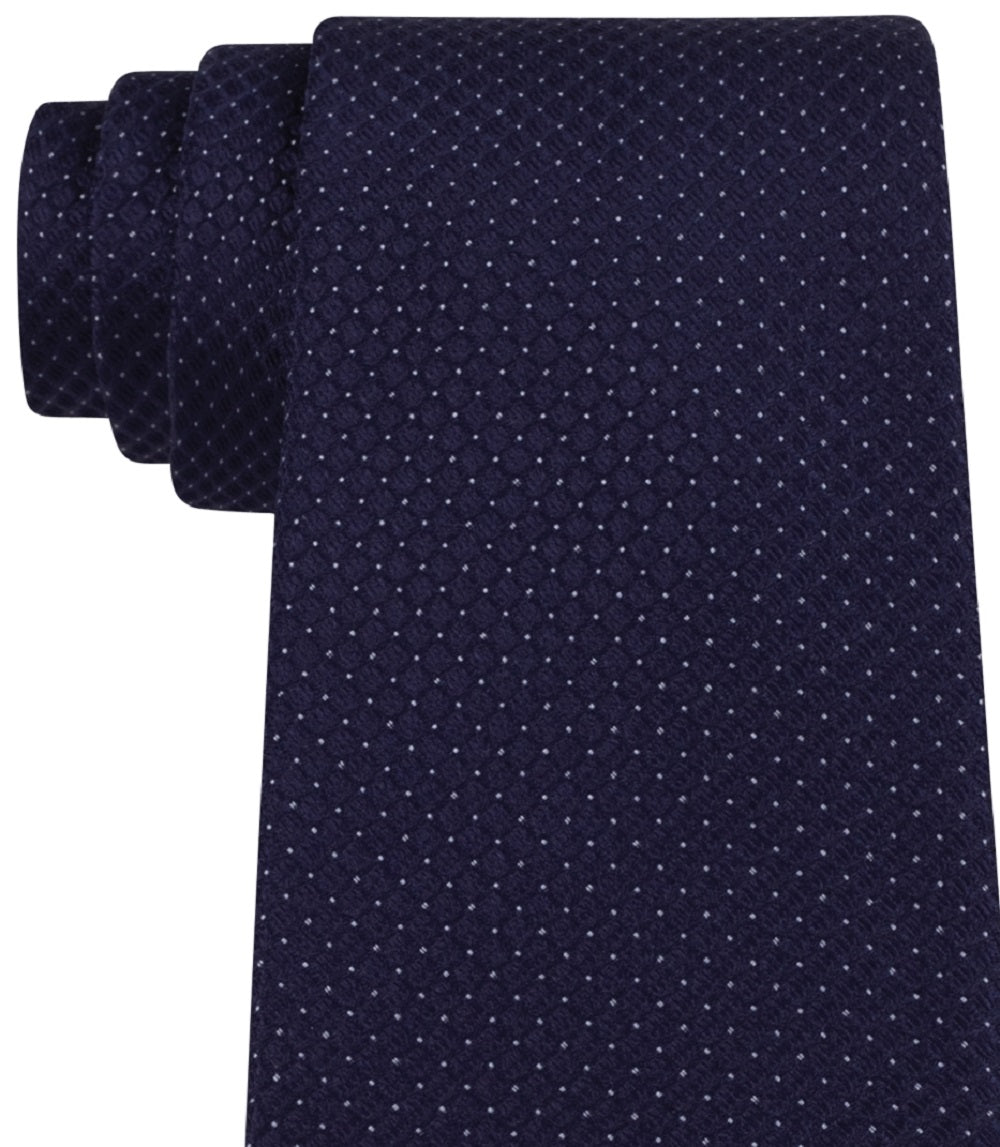 Gravata Calvin Klein Micro Solid Masculina Azul Tamanho Regular
