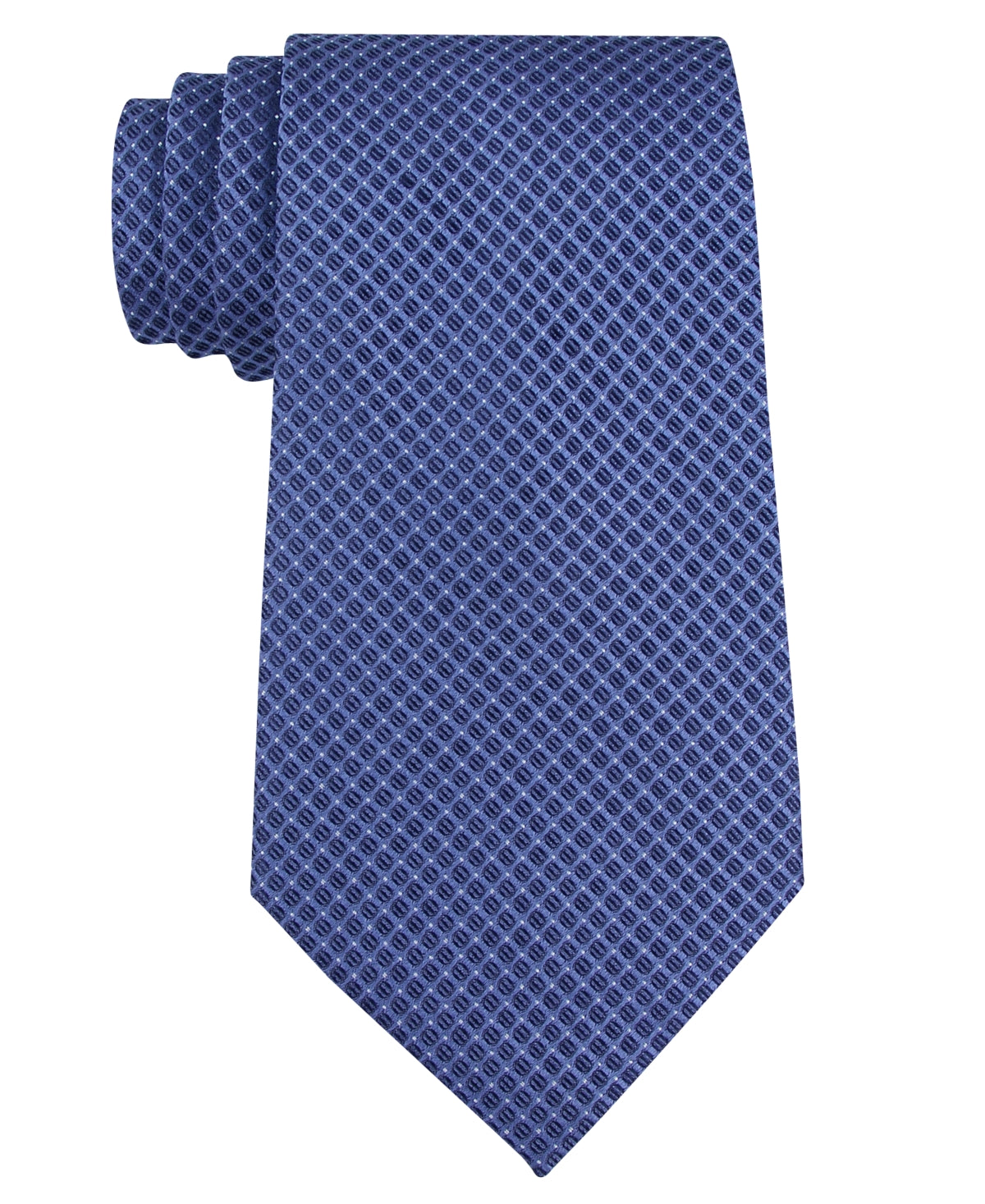 Gravata Calvin Klein Micro Solid Masculina Azul Tamanho Regular