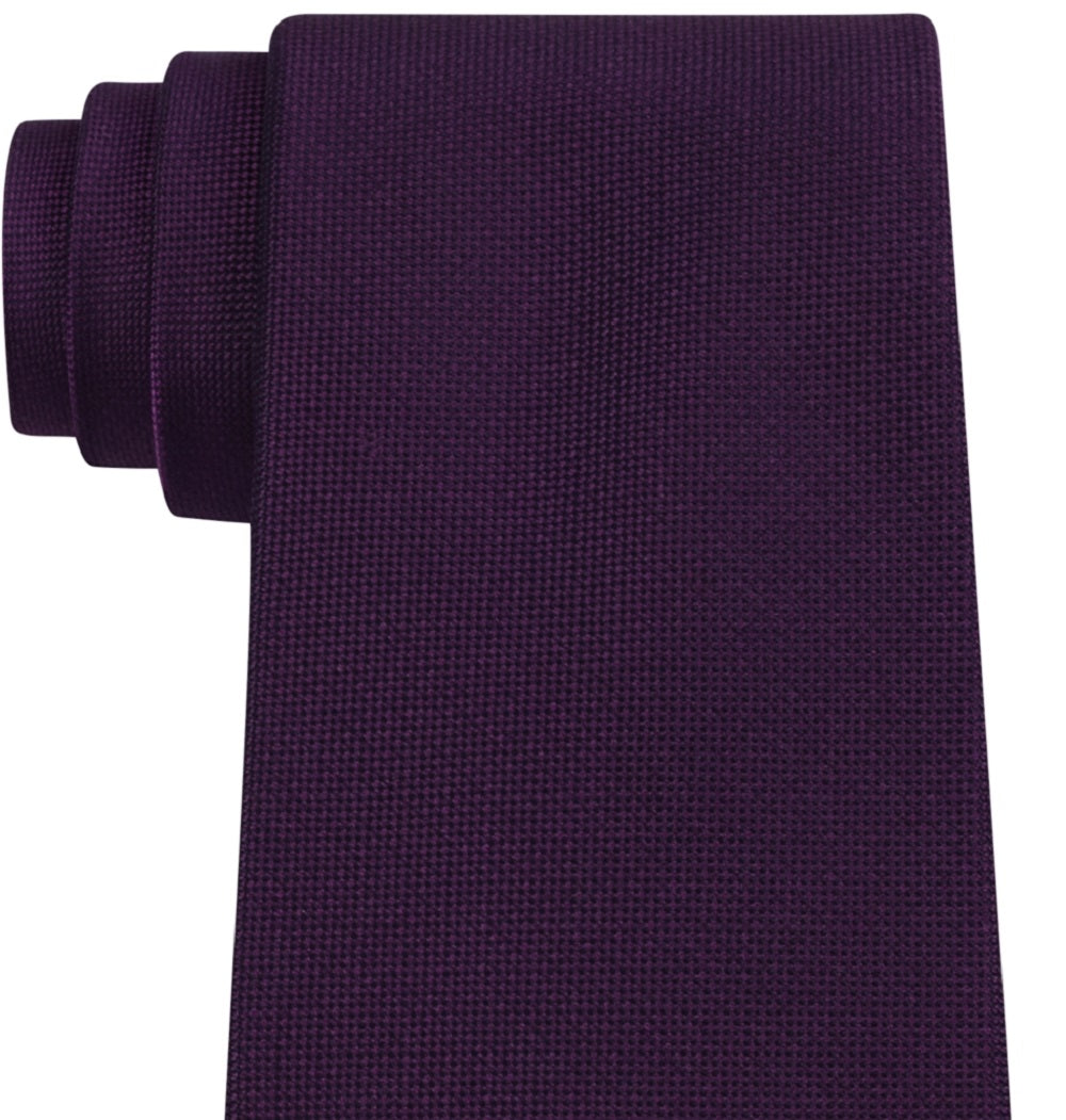 Calvin Klein Gravata Masculina Slim Solid Roxa Tamanho Regular