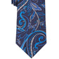 Gravata Paisley Clássica Masculina Michael Kors Azul Tamanho Regular