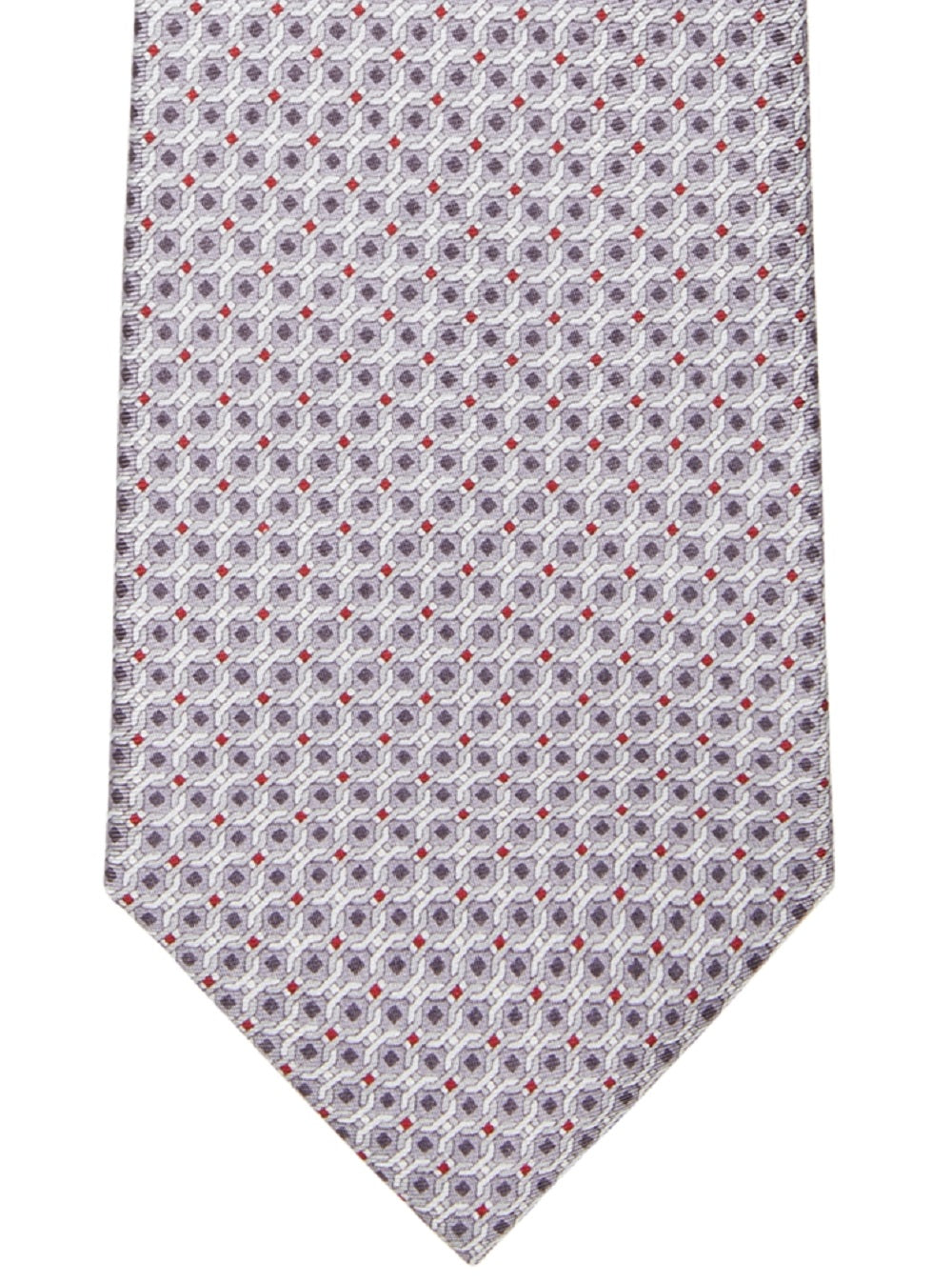 Gravata Michael Kors Masculina Classic Linked Squares Vermelha Tamanho Regular