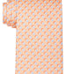Gravata quadrada Michael Kors Classic Shadow Masculina Laranja Tamanho Regular