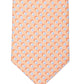 Gravata quadrada Michael Kors Classic Shadow Masculina Laranja Tamanho Regular