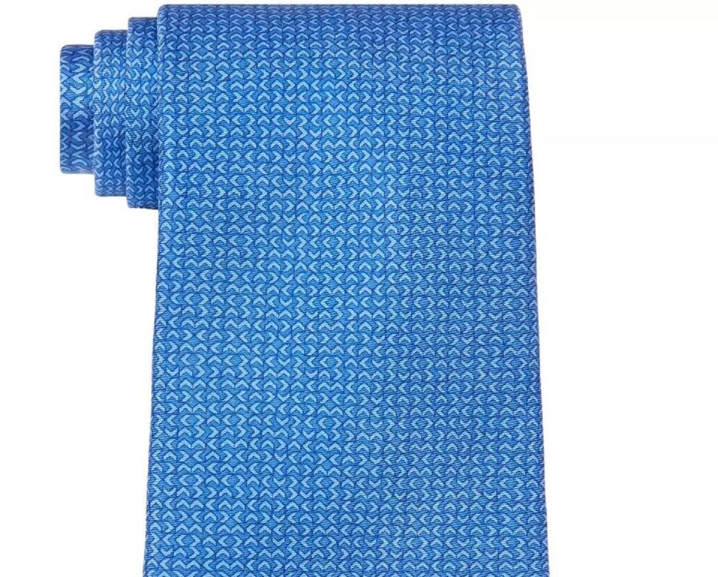 Gravata Geo Tonal Clássica Masculina Michael Kors Azul Tamanho Regular