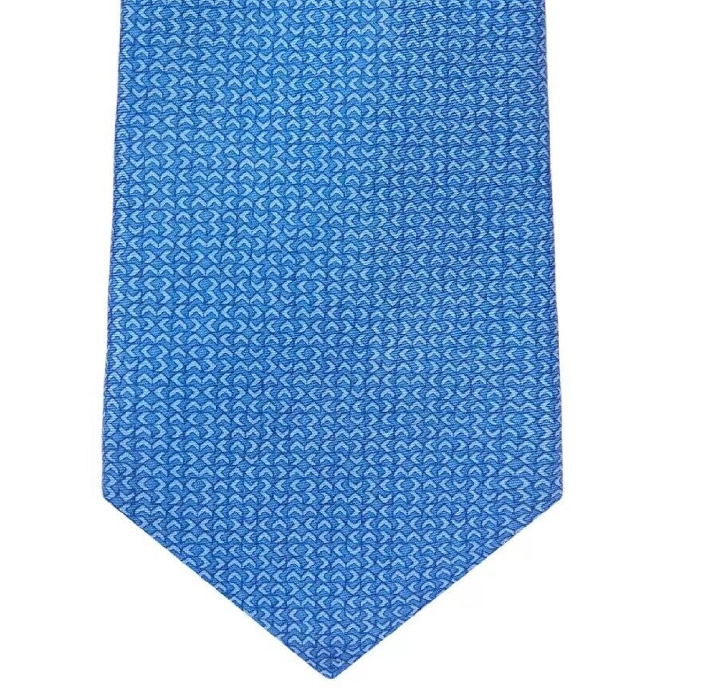 Gravata Geo Tonal Clássica Masculina Michael Kors Azul Tamanho Regular