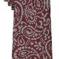 Gravata Michael Kors Classic Paisley Masculina Vermelha Tamanho Regular