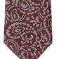 Gravata Michael Kors Classic Paisley Masculina Vermelha Tamanho Regular