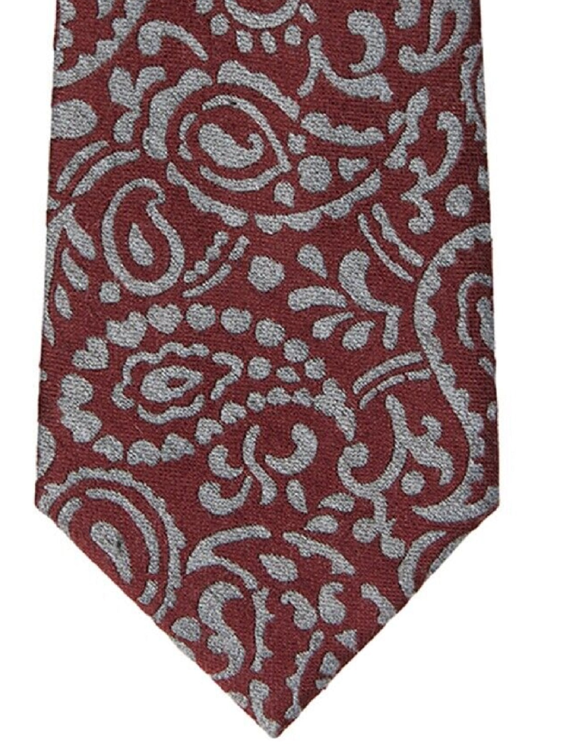 Gravata Michael Kors Classic Paisley Masculina Vermelha Tamanho Regular