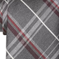 Gravata xadrez clássica ferroviária masculina Michael Kors vermelha tamanho regular