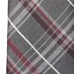 Gravata xadrez clássica ferroviária masculina Michael Kors vermelha tamanho regular