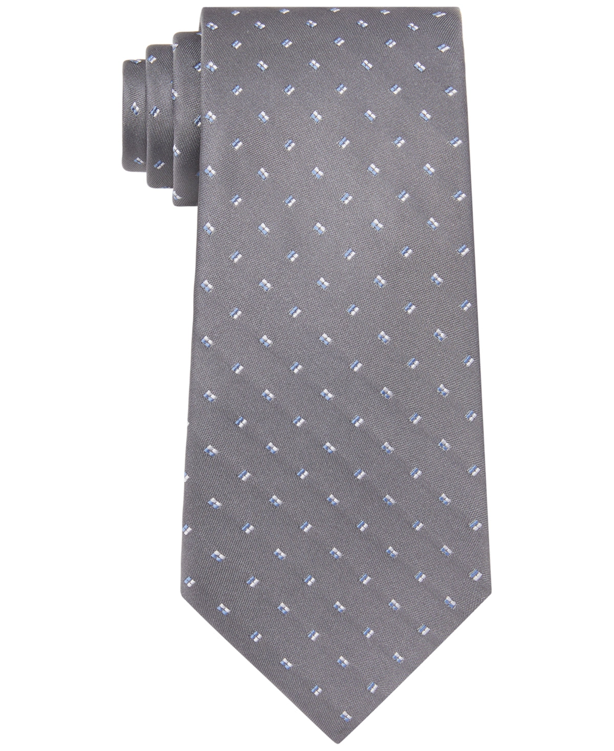 Michael Kors Masculino Classic Pip Neat Tie Cinza Tamanho Regular