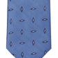 Calvin Klein Saucer Slim Herringbone Geo Tie Azul Masculino Tamanho Regular