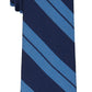 Gravata Ralph Lauren Slim Double Stripe Masculina Azul Tamanho Regular