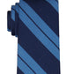 Gravata Ralph Lauren Slim Double Stripe Masculina Azul Tamanho Regular