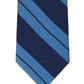 Gravata Ralph Lauren Slim Double Stripe Masculina Azul Tamanho Regular