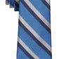 Gravata listrada diagonal masculina Tommy Hilfiger azul tamanho regular