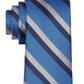 Gravata listrada diagonal masculina Tommy Hilfiger azul tamanho regular