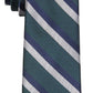 Gravata listrada diagonal masculina Tommy Hilfiger, verde, tamanho regular