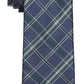 Gravata xadrez masculina Tommy Hilfiger Bold Leo verde tamanho regular