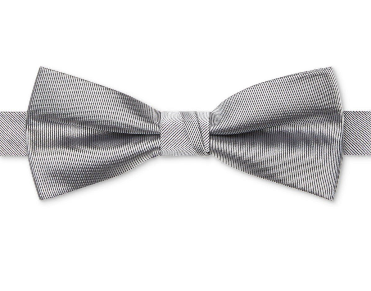 Calvin Klein Gravata Borboleta Unison Pre Tied Masculina Cinza Tamanho Regular