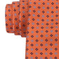 Gravata de seda estampada Tommy Hilfiger Coreneat II masculina, laranja, tamanho regular