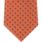Gravata de seda estampada Tommy Hilfiger Coreneat II masculina, laranja, tamanho regular