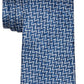 Gravata com estampa linear masculina Michael Kors, azul, tamanho regular