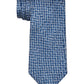 Gravata com estampa linear masculina Michael Kors, azul, tamanho regular