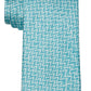 Gravata com estampa linear masculina Michael Kors, verde, tamanho regular