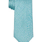 Gravata com estampa linear masculina Michael Kors, verde, tamanho regular
