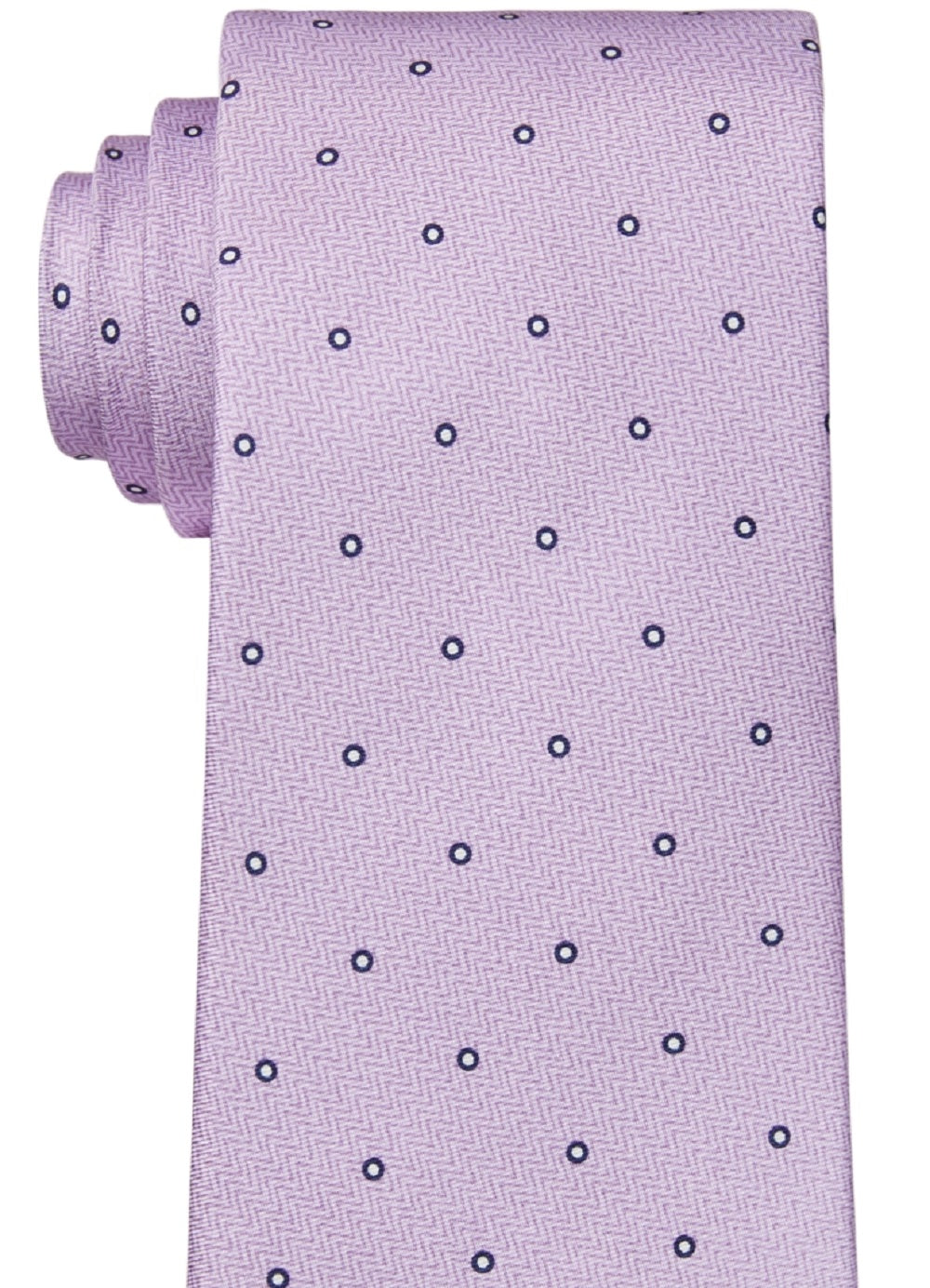 Gravata com estampa circular texturizada masculina Michael Kors, roxa, tamanho regular
