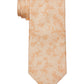 Gravata masculina Michael Kors com estampa botânica texturizada e tonal, laranja, tamanho regular