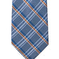 Gravata xadrez aberta masculina Michael Kors laranja tamanho regular
