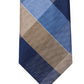 Gravata xadrez grande masculina Michael Kors marrom tamanho regular
