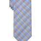 Gravata xadrez linear masculina Michael Kors marrom tamanho regular