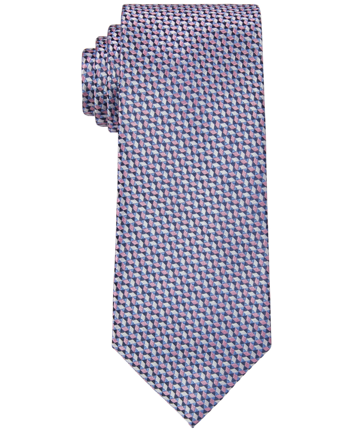 Gravata Óptica Masculina Michael Kors Rosa Tamanho Regular
