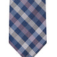 Gravata xadrez masculina Michael Kors roxa tamanho regular