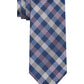Gravata xadrez masculina Michael Kors roxa tamanho regular