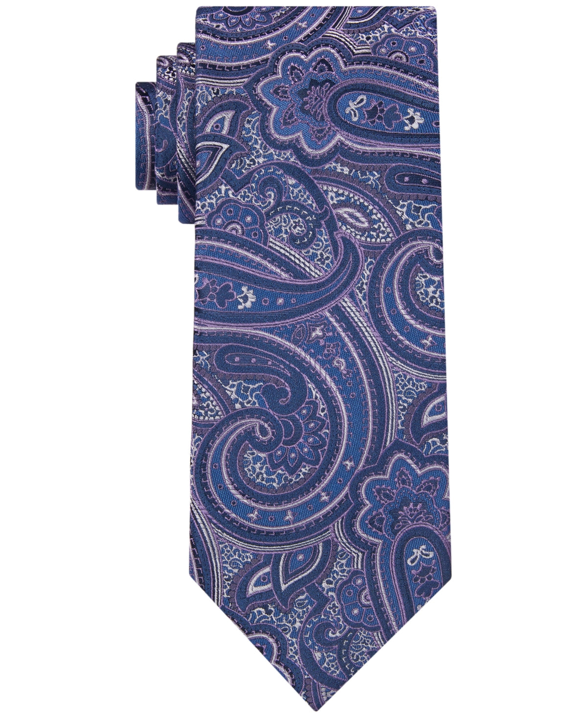 Gravata Paisley Masculina Michael Kors Roxa Tamanho Regular