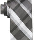 Gravata Slim Xadrez Masculina Calvin Klein Preta Tamanho Regular