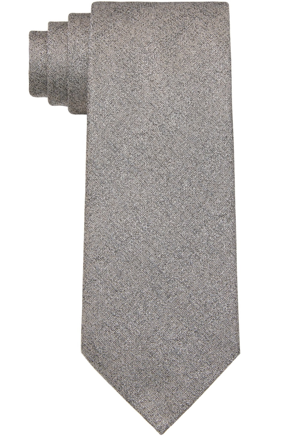 Gravata Calvin Klein Masculina Lisa Mesclada Bege Tamanho Regular