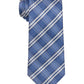 Gravata xadrez sazonal masculina Calvin Klein azul tamanho regular
