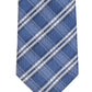 Gravata xadrez sazonal masculina Calvin Klein azul tamanho regular