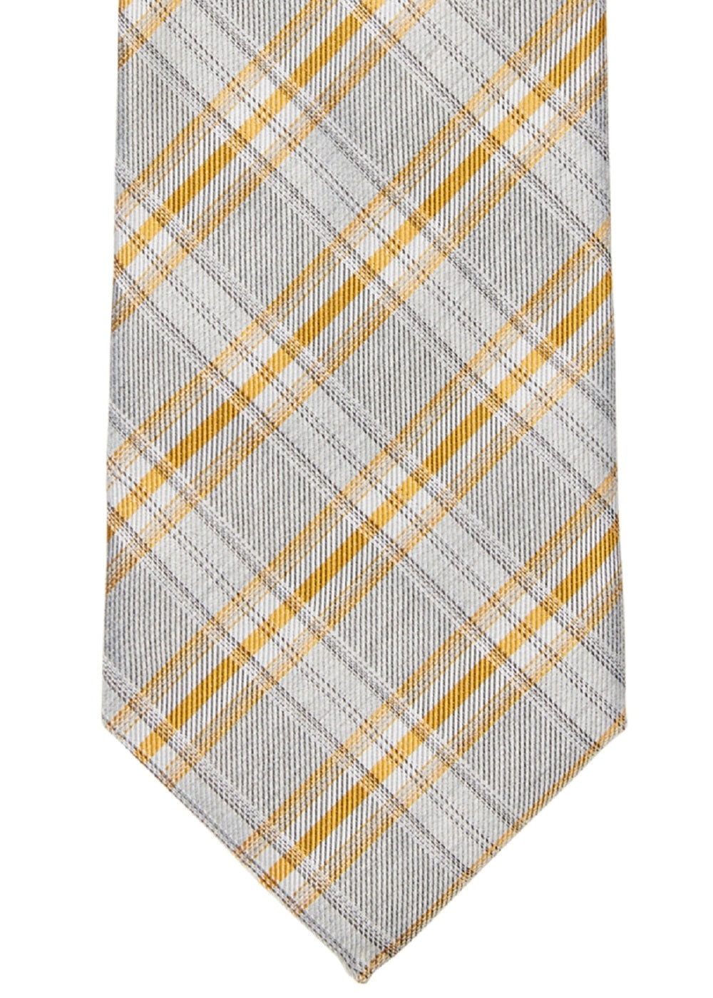 Gravata xadrez sazonal masculina Calvin Klein laranja tamanho regular